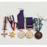 A collection of various miniature medals to include military cross example. IMPORTANT: Online