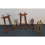 Five table top A frame picture stands IMPORTANT: Online viewing and bidding only. Collection by