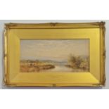 CORNELIUS PEARSON. Framed, unsigned, dated 1864, ‘On the Thames near Wargrave’, watercolour on