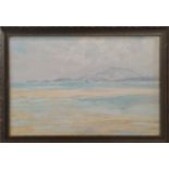 EDWARD STEELE HARPER. Framed, signed and dated 1927, oil on board, Traeth beach scene, 30cm x