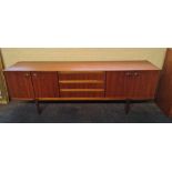 A.H.McIntosh teak 1970s sideboard with three drawers. BOOK A VIEWING TIME SLOT ON OUR WEBSITE FOR