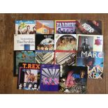 Thirteen various LP records to include The Beatles, The Yardbirds, The Small Faces and T-Rex.