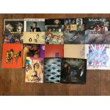 Fifteen LP records by The Who, together with two Roger Daltrey LP records and one Kieth Moon LP