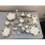 A fifty five piece Royal Albert Old Country Roses tea set. IMPORTANT: Online viewing and bidding
