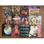 Approximately thirty four various records to include The Rolling Stones, Alice Cooper, Rod Stewart,