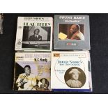 Approx. 50 jazz vinyl records including Louis Armstrong, Teddy Wilson, Count Basie, Jimmie Noone's