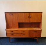 A GPlan teak upright sideboard. BOOK A VIEWING TIME SLOT ON OUR WEBSITE FOR THIS LOT. IMPORTANT: