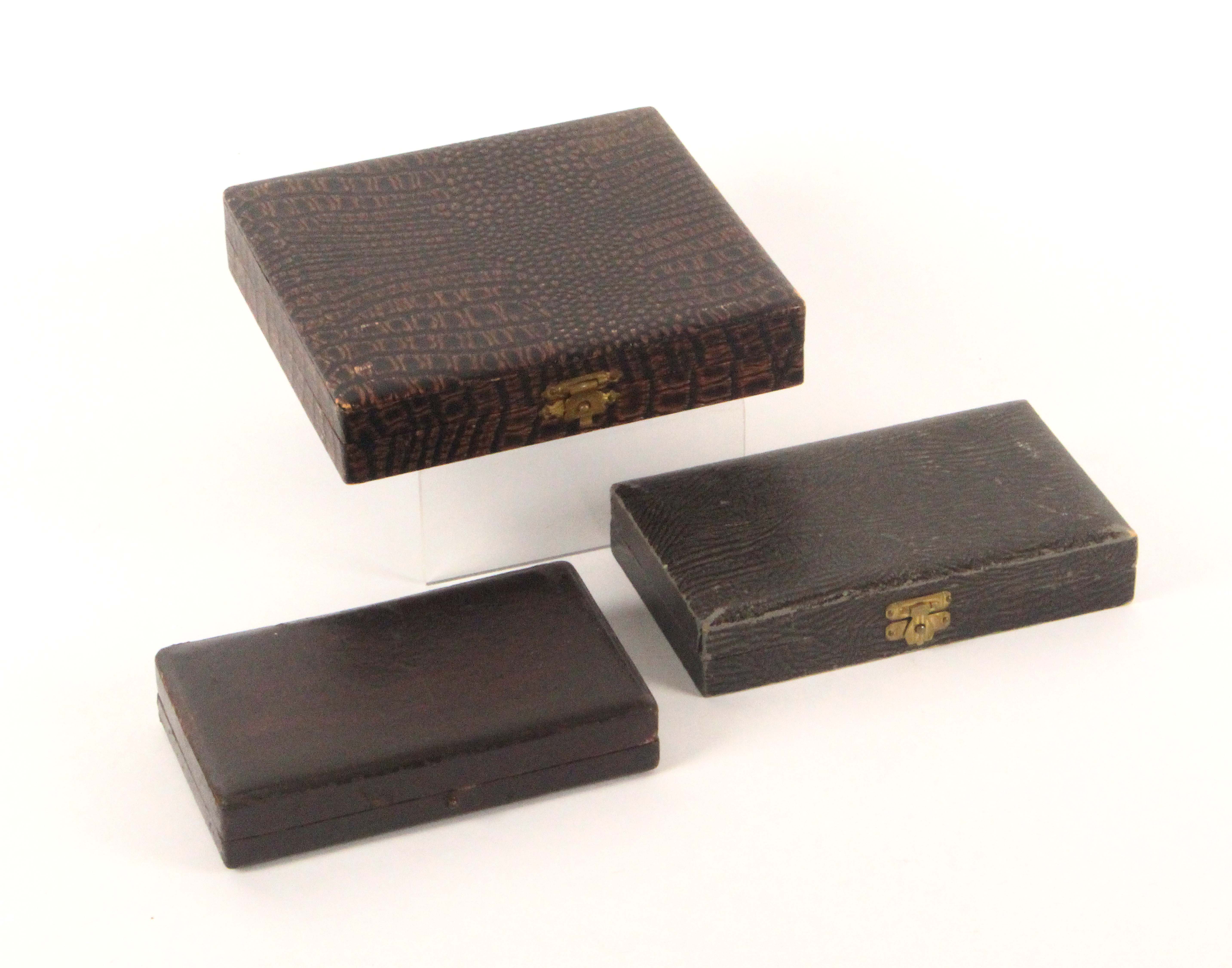 Three continental sewing sets, all in rectangular leatherette cases comprising an example with - Image 2 of 2