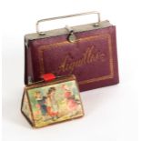Two needle cases, comprising a cardboard example 'The Cottage Needle Case', with registration date