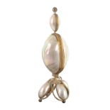 An elaborate mother of pearl and gilt mounted sewing companion in the style of Palais Royal, circa