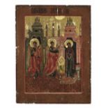 ANNUNCIAZIONE Russia centrale, metà XIX secolo - Annunciation Central Russia, mid 19th Century