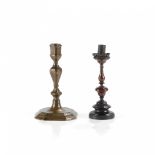 DUE PICCOLI CANDELIERI XVII-XVIII secolo - Two small candlesticks 17th-18th Century