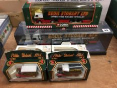 Eight Eddie Stobart Die Cast models, boxed