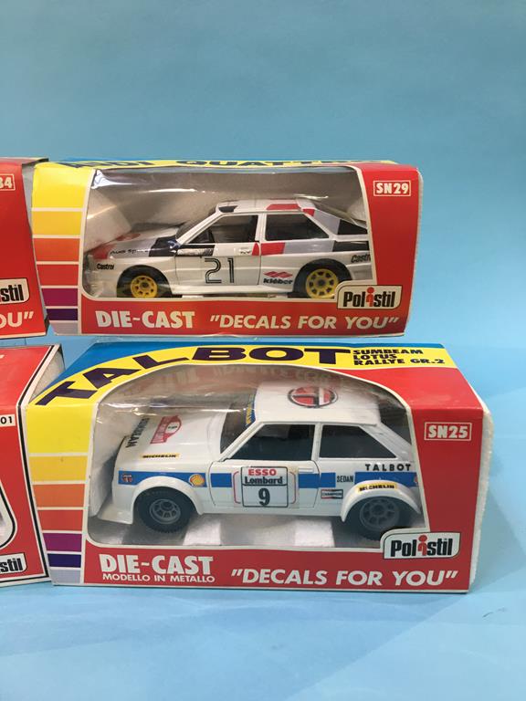 Eight Polistil 1:25 scale 'Decals For You' Die Cast cars, boxed - Image 3 of 6