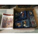 Eight Del Prado Medieval Warrior figures, Medieval Warriors magazines and one Del Prado Japan