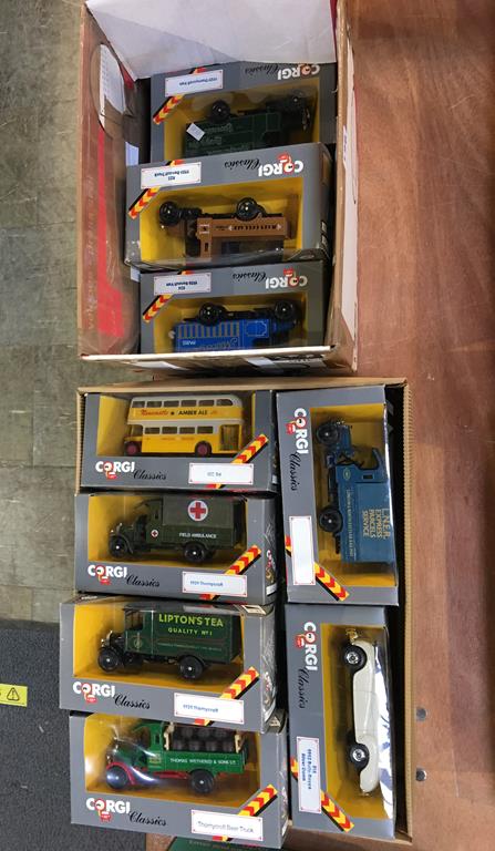 Twenty one boxed Corgi Classic Die Cast vehicles