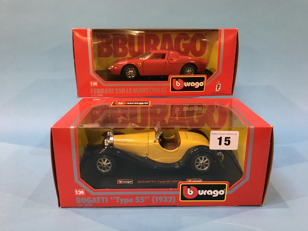 Fourteen Burago 1:43 scale Die Cast cars and three Burago 1:24 scale Die Cast cars, boxed - Image 3 of 5