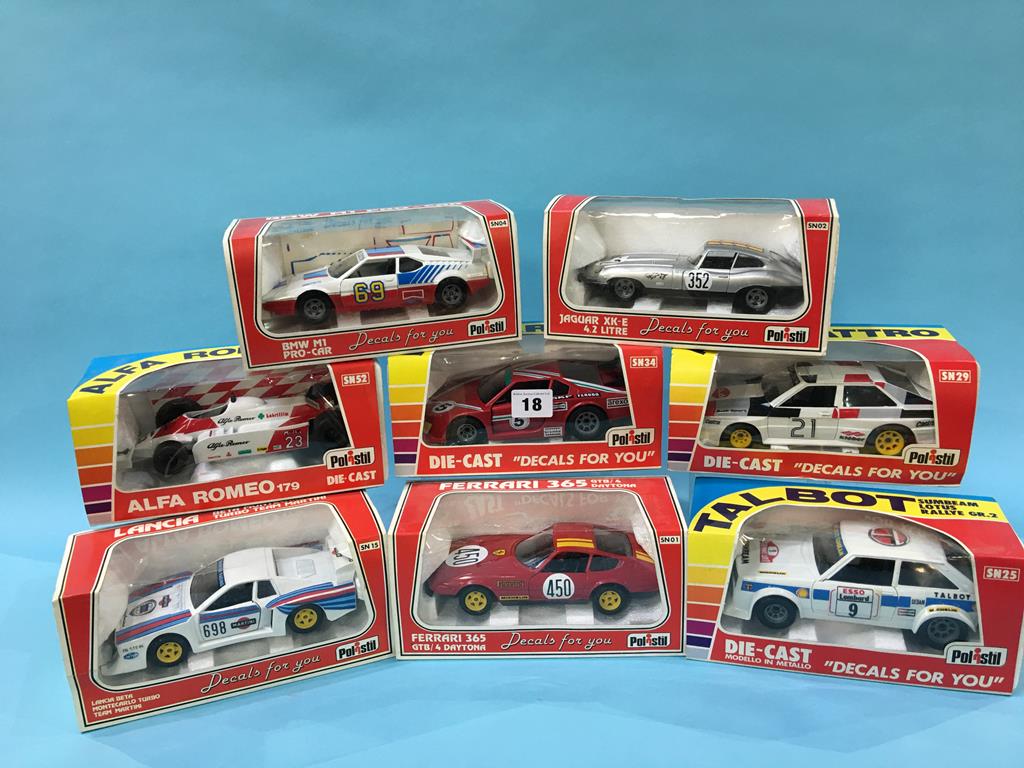 Eight Polistil 1:25 scale 'Decals For You' Die Cast cars, boxed - Image 2 of 6