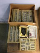 A large quantity of loose unpainted metal miniatures and accessories
