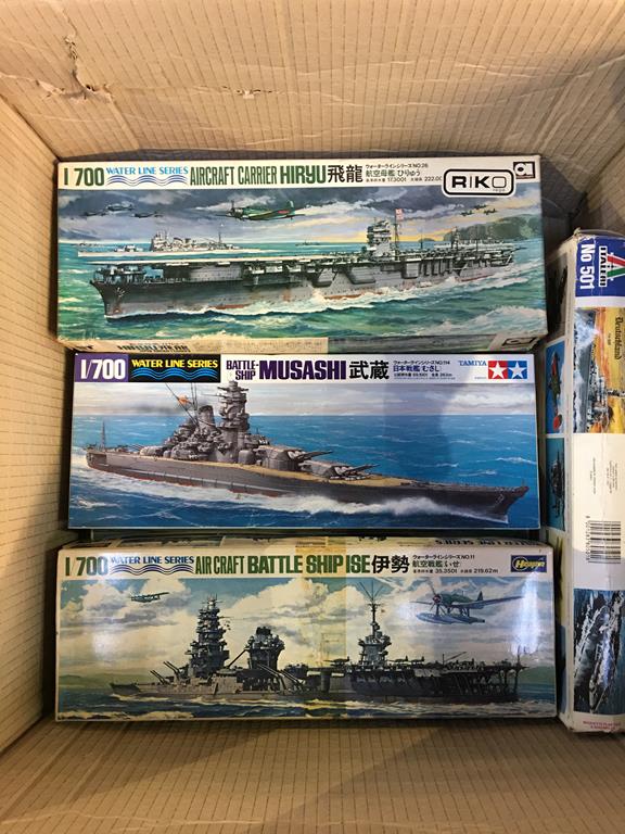 One box of Tamiya model making sets, Waterline series, Japanese naval sets - Image 2 of 2