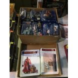 Thirty one Del Prado Medieval Warrior figures, Medieval Warriors magazines and two Del Prado Japan