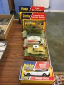 Six Dinky Die Cast vehicles, boxed