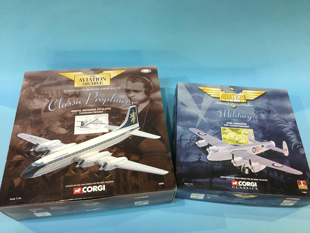 Eight Corgi 'The Aviation Archive Frontier' airliners Die Cast models, boxed - Image 3 of 5