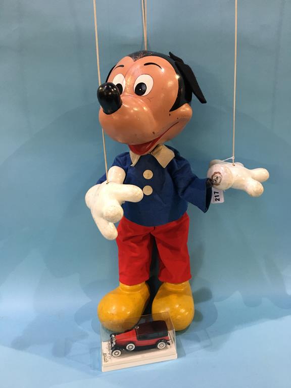 A large shop window display Pelham puppet 'Mickey Mouse', 56cm tall