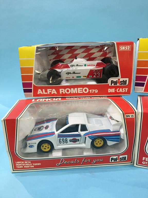 Eight Polistil 1:25 scale 'Decals For You' Die Cast cars, boxed - Image 4 of 6