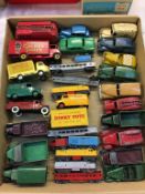 A tray of loose Die Cast vehicles, Dinky etc.