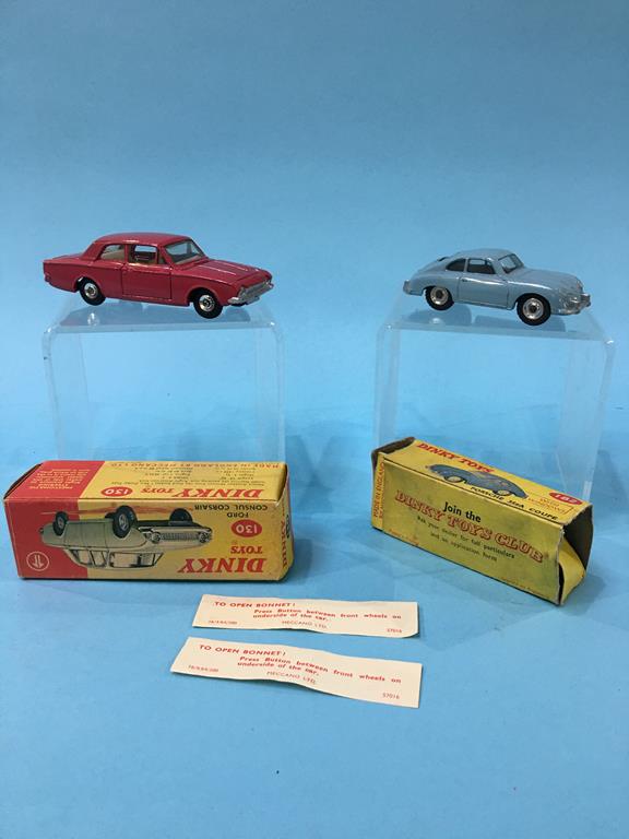 A Dinky 203 Ford Consul Corsair and a 182 Porsche 356a coupe (with windows), boxed - Image 2 of 6