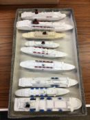 A tray Die Cast DFDS Seaways ships (9)