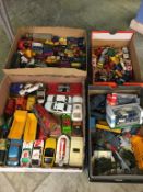 Four boxes of loose Die Cast vehicles