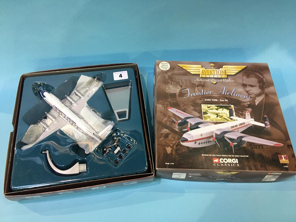 Eight Corgi 'The Aviation Archive Frontier' airliners Die Cast models, boxed - Image 2 of 5