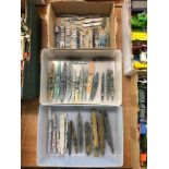 Three trays Triang Minic and other die Cast models mainly naval