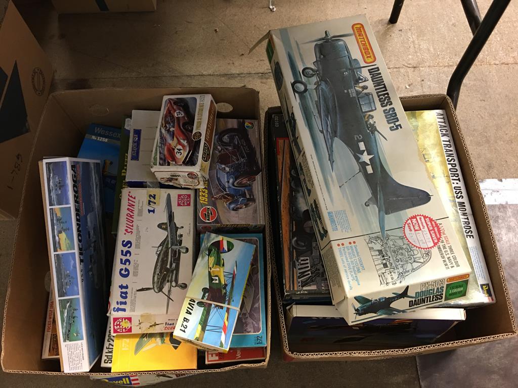 A quantity of model kits to include Airfix, Ford GT, Revell, Battle of Britain gift set and