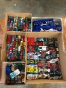 Fives boxes of loose Die Cast vehicles, Matchbox, Lesney etc.