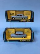 A Triang Spot On 270 Ford Zephyr six and a 286 Austin 1800, boxed