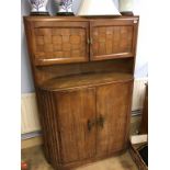 An oak side cabinet