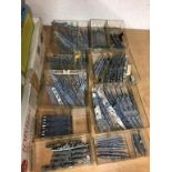 Ten small trays of Die Cast Triang Minic and other ships