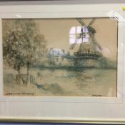 Victor Noble Rainbird, pair, watercolours, signed, 'Zeneghem' and 'On the Belgium Border', 26 x