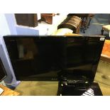 Sony wall mounted TV, 32", with remote