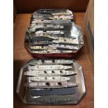 Three trays of Die Cast Triang Minic ships and other makes