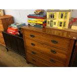 Edwardian chest of drawers and a blanket box