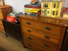 Edwardian chest of drawers and a blanket box