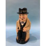 A Royal Doulton toby jug 'Churchill'