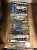 Quantity of Die Cast Triang Minic ships and other makes