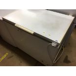 A Frigidaire chest freezer