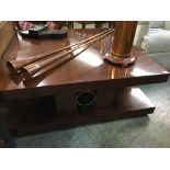 A large Art Deco style coffee table