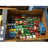 A tray of unboxed Die Cast Dinky, Corgi etc.